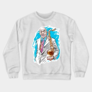 Archie Shepp - An illustration by Paul Cemmick Crewneck Sweatshirt